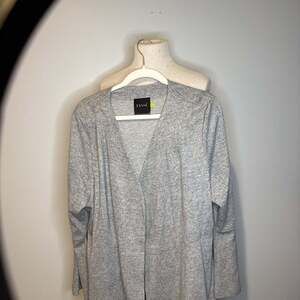 Lysse Gray Marled Knit Open Front Cardigan XL